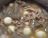 豚肉と小芋とコンニャクの煮物作り方3写真