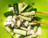 長芋と胡瓜のさっぱり梅にんにくポン酢作り方3写真