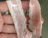 簡単！おいしくきれいなベーコンエッグ作り方1写真