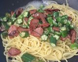 恋する♡オクラの夏パスタ作り方3写真