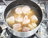 鶏とたけのこの煮物作り方3写真