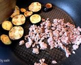 簡単美味しい！焼肉のたれで作るなす味噌丼作り方4写真