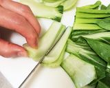 ヘルシー！セロリとチンゲン菜のトマト煮作り方2写真