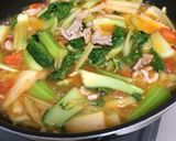 ヘルシー！セロリとチンゲン菜のトマト煮作り方9写真