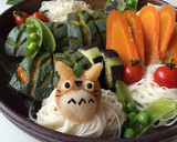 ちょこんとトトロ＊大根おろしアート作り方6写真
