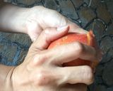 ルービックキューブみたいな桃の剥き方作り方3写真
