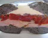 チキンとドライトマトのベーグルサンド作り方5写真