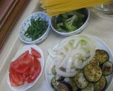 夏野菜のバター醤油パスタ作り方1写真