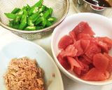 夏バテ防止！ピリ辛ダブルまぐろ作り方1写真