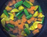 彩り野菜の塩レモン風味ジュレ作り方2写真