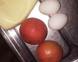 トマトと卵のマヨ炒め作り方1写真