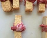 厚揚げの豚肉巻き♫てりたまソースv作り方2写真