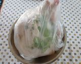 ピラフ入りオーブンで丸鶏のローストチキン作り方4写真