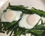 ニラの巣ごもり卵作り方4写真