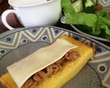 納豆ハニーチーズのオープンサンド作り方6写真