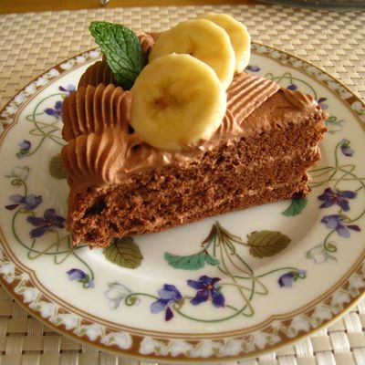 チョコバナナケーキ by ukulele大好き 【クックパッド】 簡単