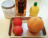 グレープフルーツとトマトのデザートマリネ作り方1写真