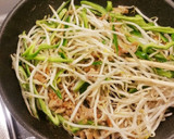 簡単！味付豚こまのもやしとピーマン炒め作り方7写真
