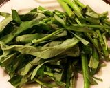 絶品 お店超え 空心菜 炒め物作り方1写真