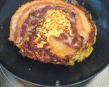 低糖質 キャベツと卵のふわとろお好み焼き作り方6写真