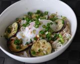 ごま香る♪茄子と温玉のアレンジそうめん作り方5写真