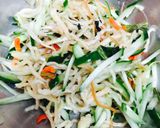 切干し野菜と切りイカと胡瓜のサラダ作り方3写真