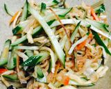切干し野菜と切りイカと胡瓜のサラダ作り方4写真