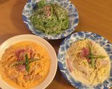 三色 クリームパスタ *緑ver*作り方5写真