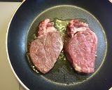 ステーキの焼き方と野菜の付け合わせ作り方5写真