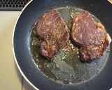ステーキの焼き方と野菜の付け合わせ作り方6写真