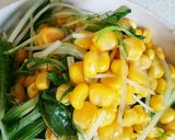簡単!!シャキシャキ水菜とコーンサラダ⭐作り方2写真