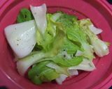 パスタにも♪鶏ミンチと青梗菜の餡作り方3写真