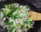 パスタにも♪鶏ミンチと青梗菜の餡作り方7写真