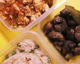 醤油味の☆家族が食べる豆ご飯作り方5写真