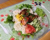 サクサク海老と鮭の南蛮冷やしぶっかけ麺作り方17写真