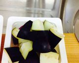 超簡単！ナスとひき肉ケチャップ炒め作り方1写真