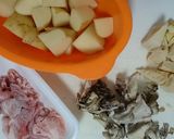 新じゃがとたけのこのごま味噌炒め作り方1写真