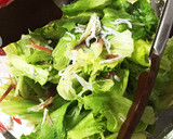 レタスとしらすと茗荷の甘酢和え作り方4写真