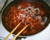 簡単ランチ！　イカのトマトソースパスタ♪作り方5写真