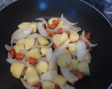 ごろごろ野菜の餃子カレー作り方2写真
