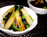 新じゃがとアスパラのバターコンソメ炒め♪作り方8写真