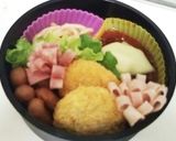 お弁当に♪ハムでお花♡♡作り方5写真