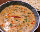 ランチ♪豚肉と白菜で豆乳ピリ辛味噌うどん作り方7写真