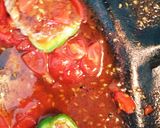 ミニトマトソースがけ☆ピーマン肉詰め作り方5写真