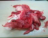 牛筋煮(酒煮)作り方1写真