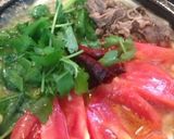 肉とトマトの辛々スタミナうどん作り方5写真