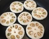 レンコン鶏ひき肉焼き（ポン酢で！）作り方6写真