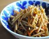 ごぼうと人参の味噌きんぴら。作り方4写真