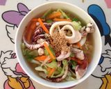 いかと野菜たっぷりの塩ラーメン作り方5写真