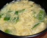 卵スープの様なニラと卵のお味噌汁♡作り方6写真